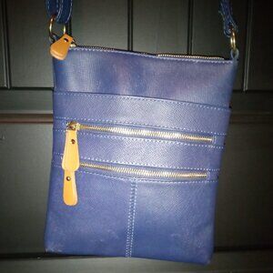 Navy Blue Crossover Bag